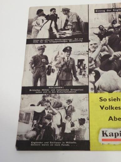 WW2 Era RAF Leaflet Dropped in Germany 1943 – Happy Italians — image 5