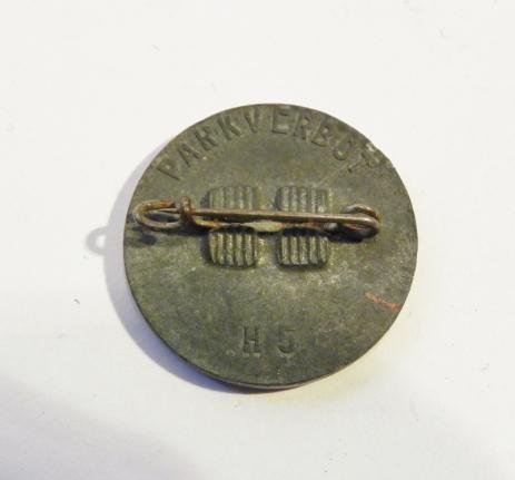 Vintage German Metal Badge No Parking? — image 2