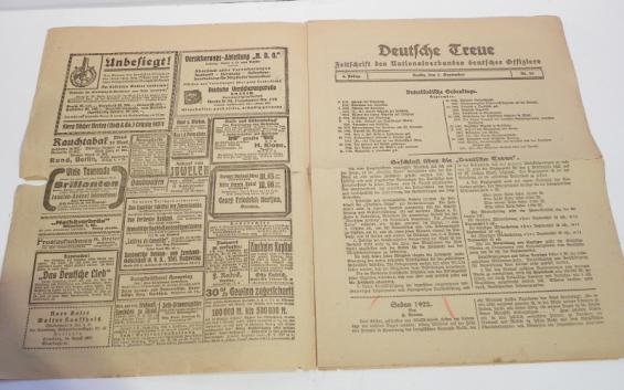 Scarce 1922 Dated National Association of German Officers Magazine — image 3