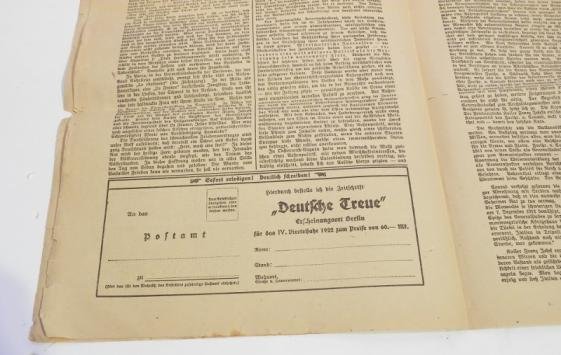 Scarce 1922 Dated National Association of German Officers Magazine — image 4