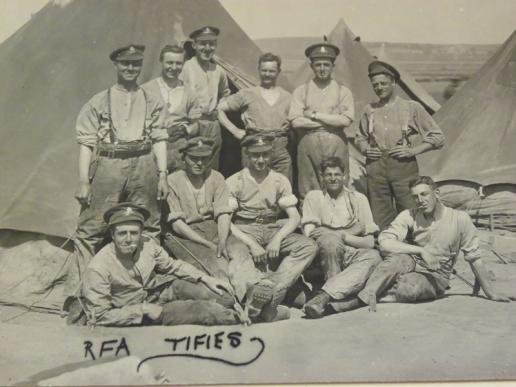 WW1 Era Photograph Postcard RFA 'Tifies' — image 2