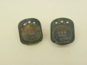 Pair WW1 German Tunic Belt Hooks.