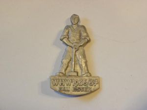 WW2 German Day Badge/Tinnie 1936-37 Winter Help Fund