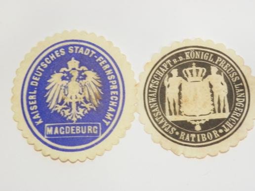 Pre WW1 German Stadt or Towns Letter Seals (1) — image 2
