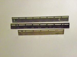 3 x Miniature Medal Mounting Bars.