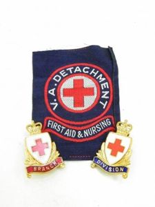 Voluntary Aid Detachment (VAD) Patch and Badges