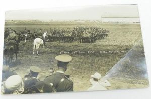 WW1 Era Photographic Postcard R.F.A Royal Review 1920