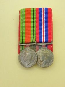 WW2 Miniature Medal Pair.