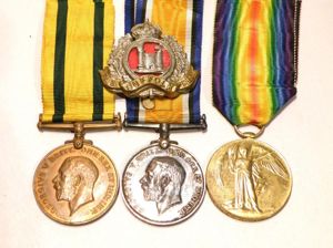 Rare WW1 TFWM & Pair to Bloomfield 4th Suffolk's.