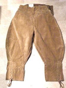 Women's Land Army Corduroy Breeches.