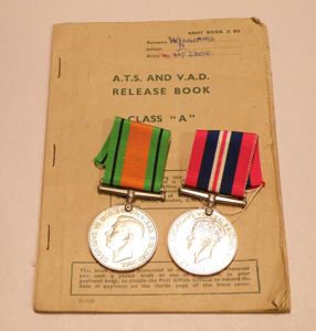 WW2 Medal Pair to Williams ATS.