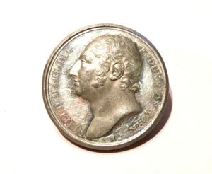 Scarce 19th Medallion Presentation of Colours Duke of York 1813.