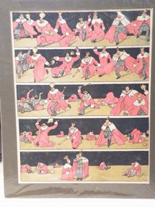 WW1 German Propaganda Lithograph – Kings of Europe