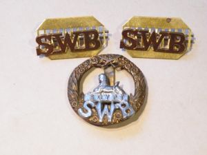 South Wales Borderers Regiment Badge Set.