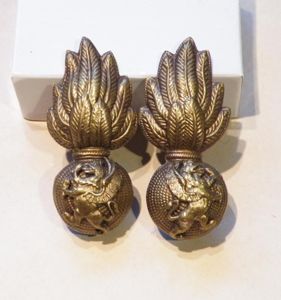 Royal Welsh Fusiliers Collar Grenades.