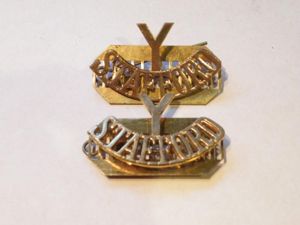 Staffordshire Yeomanry Shoulder Titles