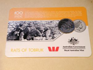 100 Years of ANZAC Coin Rats of Tobruk.