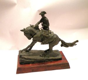 Vintage Franklin Mint Frederick Remington Bronze Figurine – The Cowboy