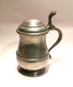 Liberty & Co Tudric Pewter Lidded Tankard.