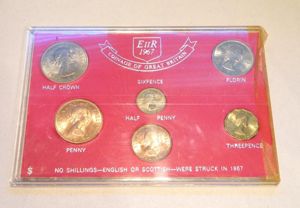 1967 Coinage of Great Britain Pack.