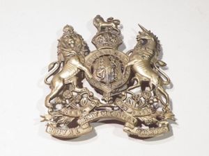Edwardian RAMC Officers Helmet Plate.