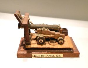 Vintage Hand Made Model in Wood of a British Naval …
