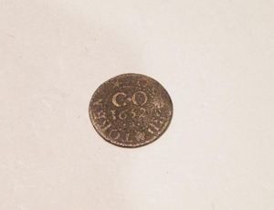 Scarce 1652 Oxford Farthing Token.