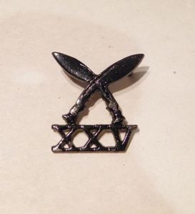 25th Gurkha Rifles Cap Badge.