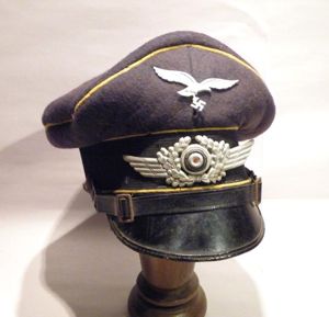 WW2 Era Luftwaffe NCO's Visor Cap.
