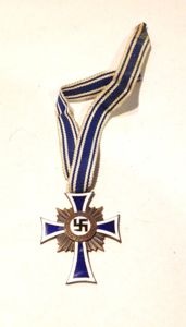 WW2 Era German Mothers Cross Bronze Class.