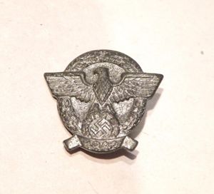 WW2 Nazi German Police Day Badge Dated 1942