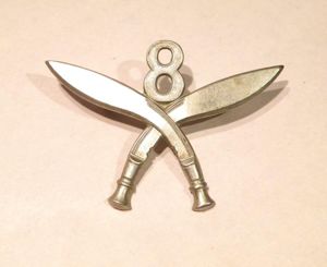 8th Gurkha Rifles Cap Badge.