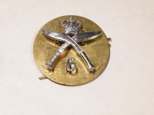 6th Gurkha Rifles Cap Badge.