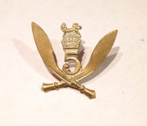 5th Royal Gurkha Rifles Cap Badge.