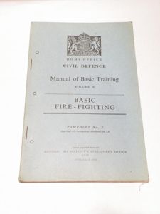 Home Office Civil Defence Manual Basic Fire-Fighting Vol 2 circa …