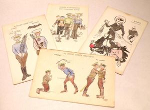 Selection of Early 20thC European Political & War Era Postcards …