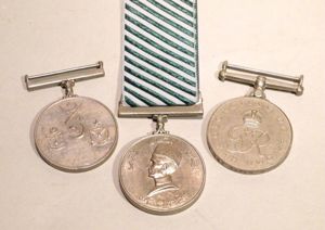 3 x Pakistan Medals.