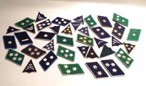 Large Quantity of Post War German Collar Tabs.