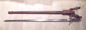 WW1 Era Royal Artillery Officer Sword with Fog.