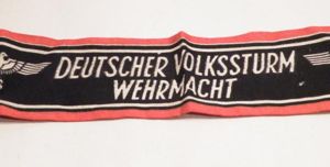 WW2 German Volkssturm Armband.
