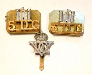 5th Royal Inniskilling Dragoon Guards Badge Set.