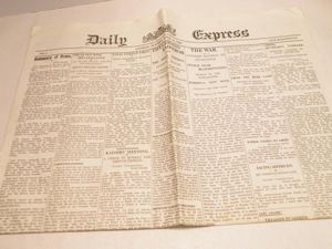 Original Daily Express Newspaper April 24th 1900