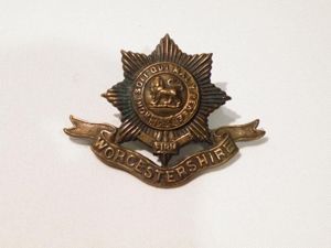 WW1 Worcestershire Regiment Cap Badge.