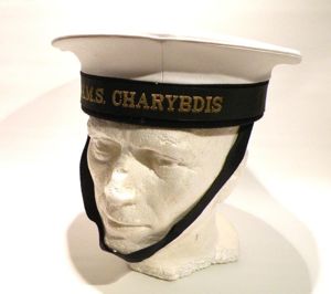 Vintage Royal navy Ratings Cap HMS Charybdis.