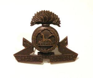 Lancashire Fusiliers Officers Cap Badge
