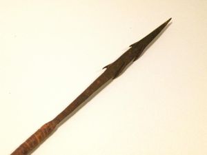 Antique 4 Barbed Bamboo Shafted Arrow.