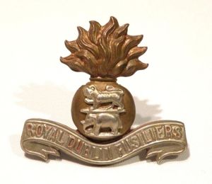 WW1 Royal Dublin Fusiliers Cap Badge.