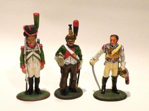 Three Vintage Del Prado Painted Figures - French