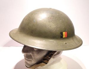 Belgian Brodie Type Helmet.