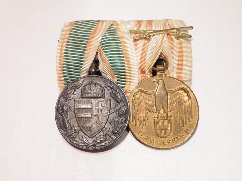 WW1 Austro Hungarian Medal Pair, Miniatures and Photos. — image 2